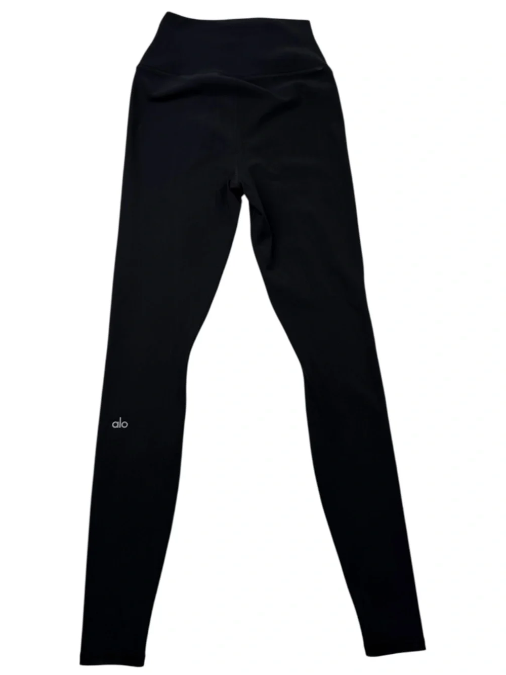 Alo Yoga 7/8 High Waist Ripped Warrior Leggings Black XS